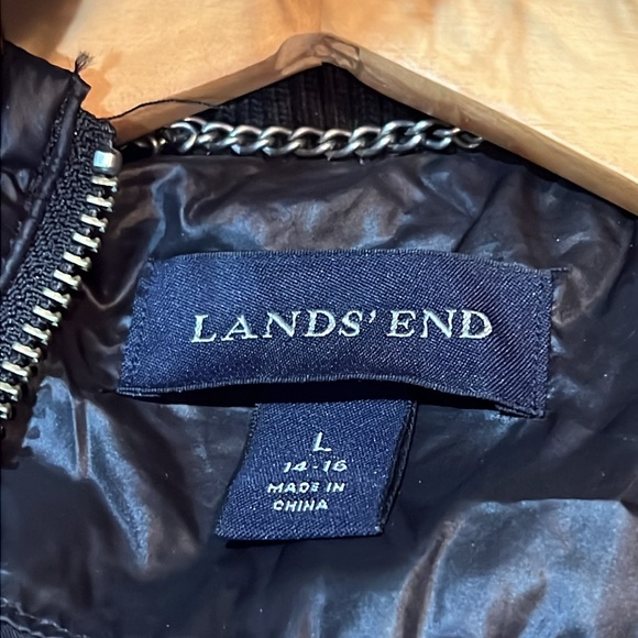 Womens Lands End Down Jacket (Large) - Picture 3 of 8